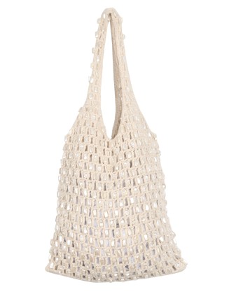 Crochet Raffia Shoulder  Bag