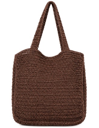 Brown Handwoven Tote Bag