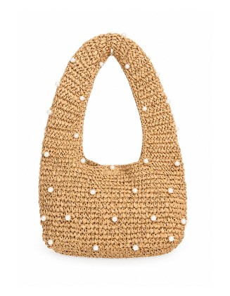 Pearl Mini Raffia Bag