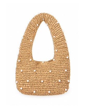 Pearl Mini Raffia Bag