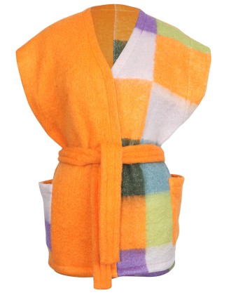Mix N match Wool Blend Vest with belt