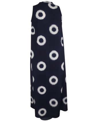 Floral Print Maxi Strap Dress with Smocking 