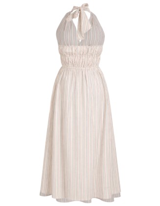 Multi Color Stripe Long Dress