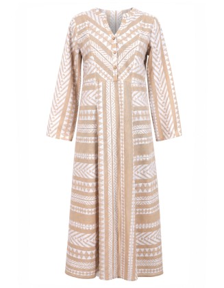 Long Dress with Yoke Cut