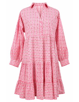 Floral Stripe Mini Dress