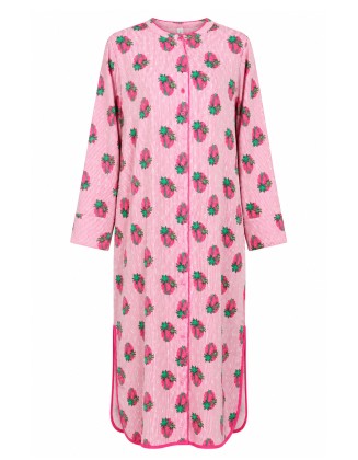 Strawberry Button-Down Dress