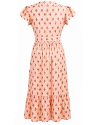 Women's Floral Print Wrap Dress
