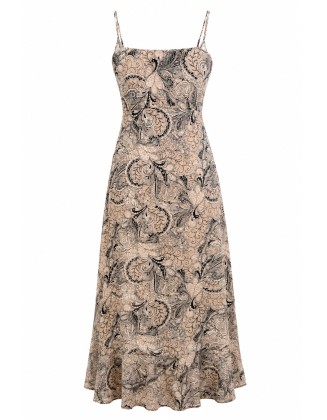 Paisley Print Slip Dress
