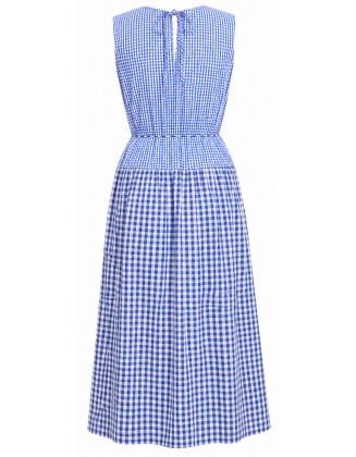 Blue Double Check Dress