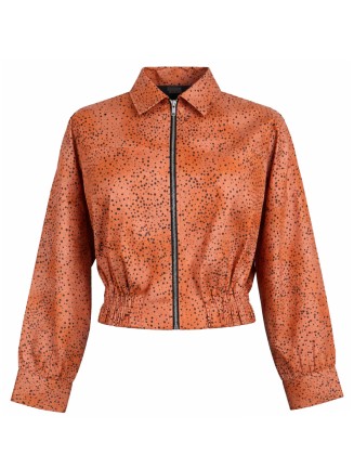 Dear Print Zip Closer Jacket