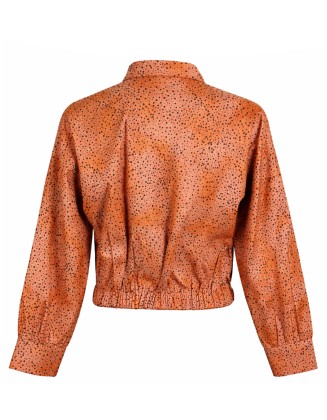 Dear Print Zip Closer Jacket