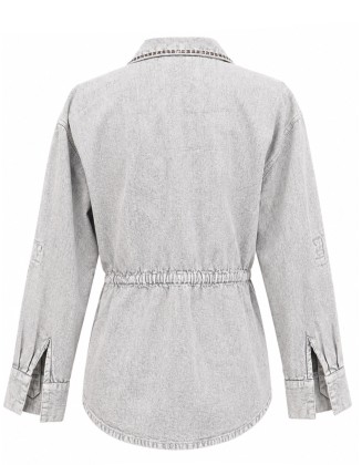 Light Grey Utility Canvas Jacket