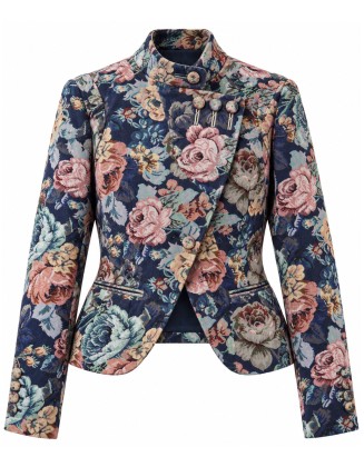 Ornate Vintage Floral Tapestry Jacket