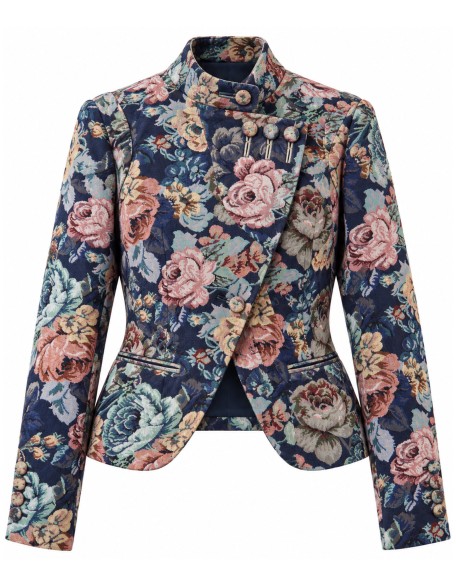 Ornate Vintage Floral Tapestry Jacket