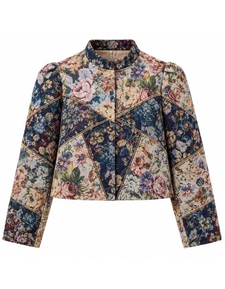 Floral Tapestry Patchwork Jacket