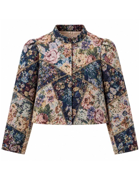 Floral Tapestry Patchwork Jacket