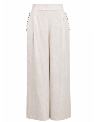 Relaxed Fit Linen Trousers