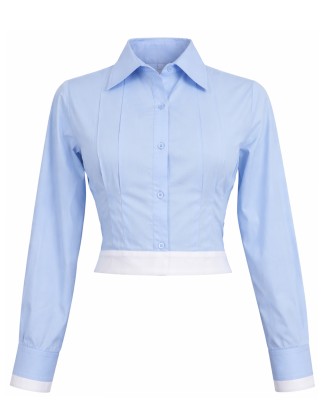Light blue fitted shirt