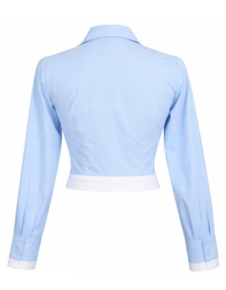 Light blue fitted shirt