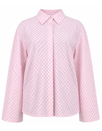 Casual Pink Plaid Shirt