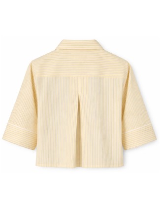 Yellow Stripe Relaxed Pocket Shirt