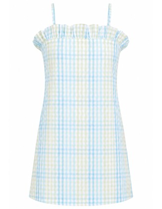 Pastel Gingham Mini Dress