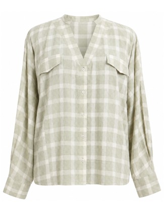 Sage Green Checkered Shirt