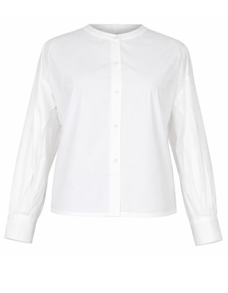 Women’s White Balloon Sleeve Shirt