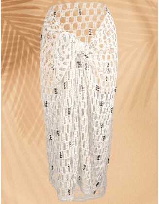 Embellished Crochet Skirt