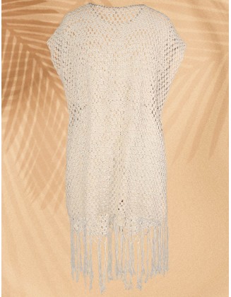 Emblished Crochet Dress