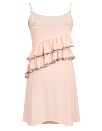 Blush Tiered Ruffle Mini Dress