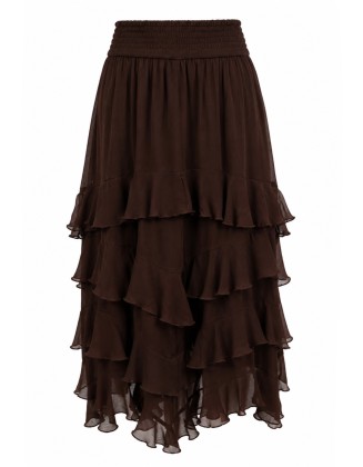 Textured Skirt with Frills