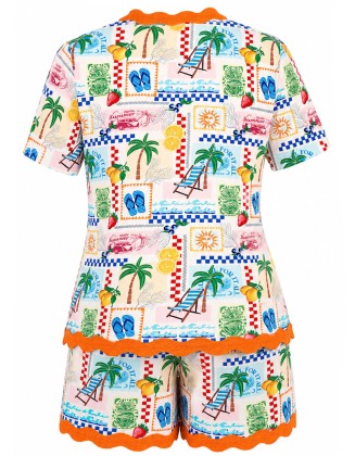 Tropical Vacation Print Co-Ord Set