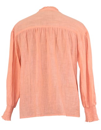 Embroidery Blouse with Smocking 