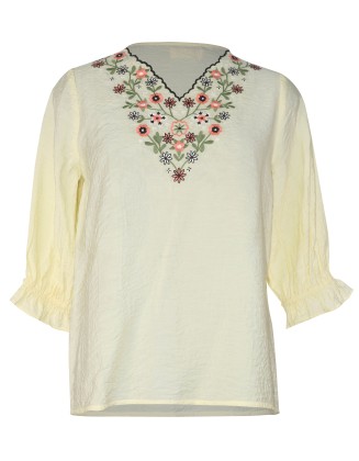 Floral Embodery Top