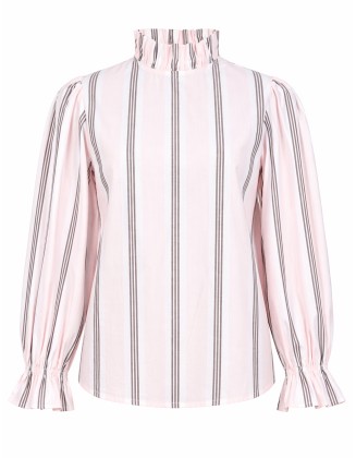 White Stripe Blouse 
