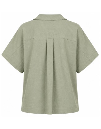 Casual Pocket Detail Top