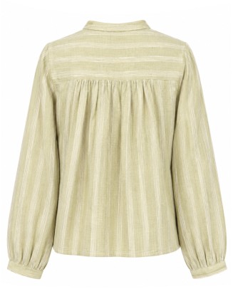 Sage Green Embroidered Peplum Top