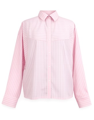 White Striped Long-Sleeve Shirt 