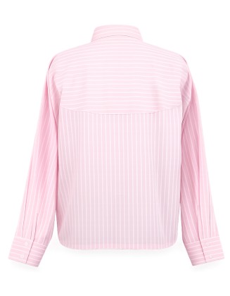 White Striped Long-Sleeve Shirt 