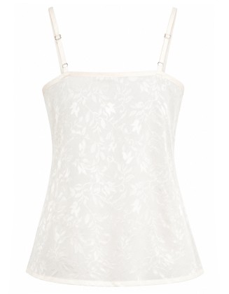 Ivory Floral Lace Cami Top