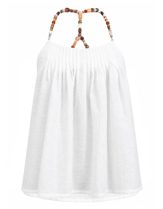 Boho Beaded Strap Top