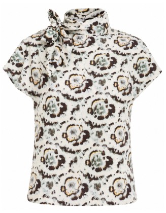 Cap Sleeve Printed Top
