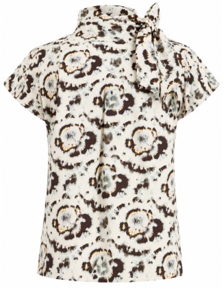 Cap Sleeve Printed Top