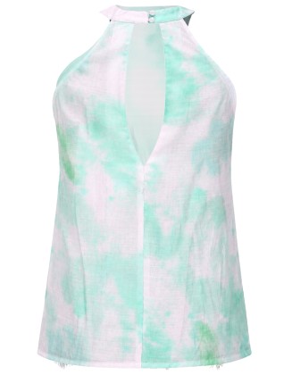 Mint Tie-Dye Halter Top