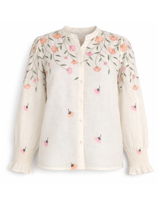 Multicolor Floral Embroidery Top