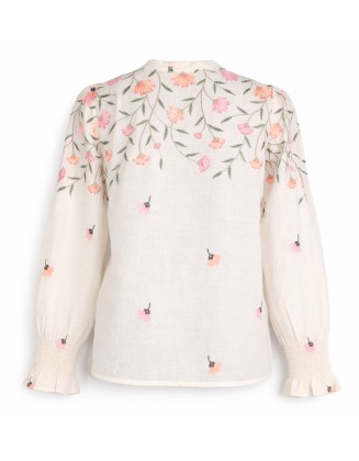 Multicolor Floral Embroidery Top
