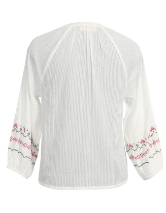 Blouse with Cross Stitch Embroidery