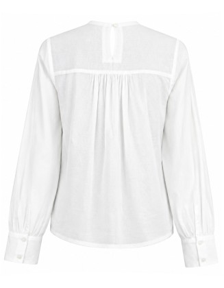 Embroidered Lace Insert Top