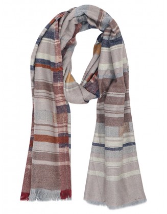 Stripe Jacquard woven scarf